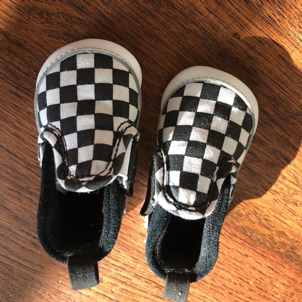Vans Size 1 - Infant Checkerboard Slip Ons
